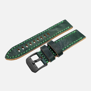 Almaz - Leather strap #261 (green)