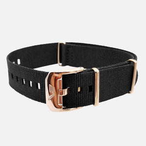 Almaz - Textile strap #259 (black)