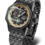 Oppenheimer YM86-640C697 Set with Integrated Black PVD Stainless Steel Solid Bracelet