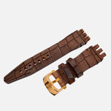 Energia - Leather strap #282 (brown croco)