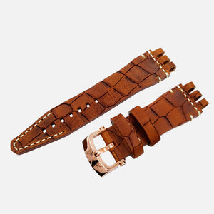 Energia - Leather strap #281 (brown croco)