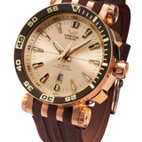 Energia NH35A-575B281 Set with Integrated Rose Gold PVD Stainless Steel solid bracelet