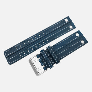 Expedition (North Pole1) - Leather strap #638 (blue) 47mm