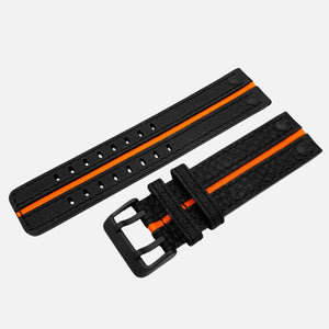 Expedition (North Pole1) - Leather strap #197 (black) 47mm