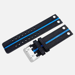 Expedition (North Pole1) - Leather strap #195 (black) 47mm