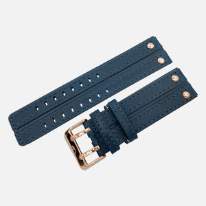 Expedition (North Pole1) - Leather strap #641 (blue) 47mm