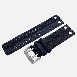 Expedition (North Pole1) - Leather strap #546 (blue) 47mm
