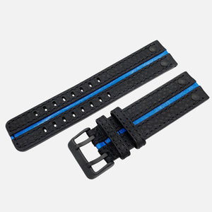 Expedition (North Pole1) - Leather strap #198 (black) 47mm