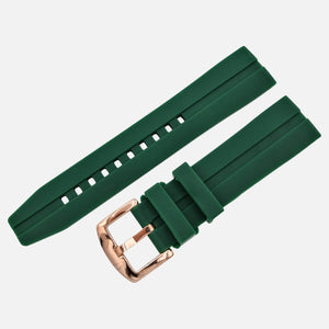 Expedition (North Pole1) - Silicone strap #656 (green) 43mm