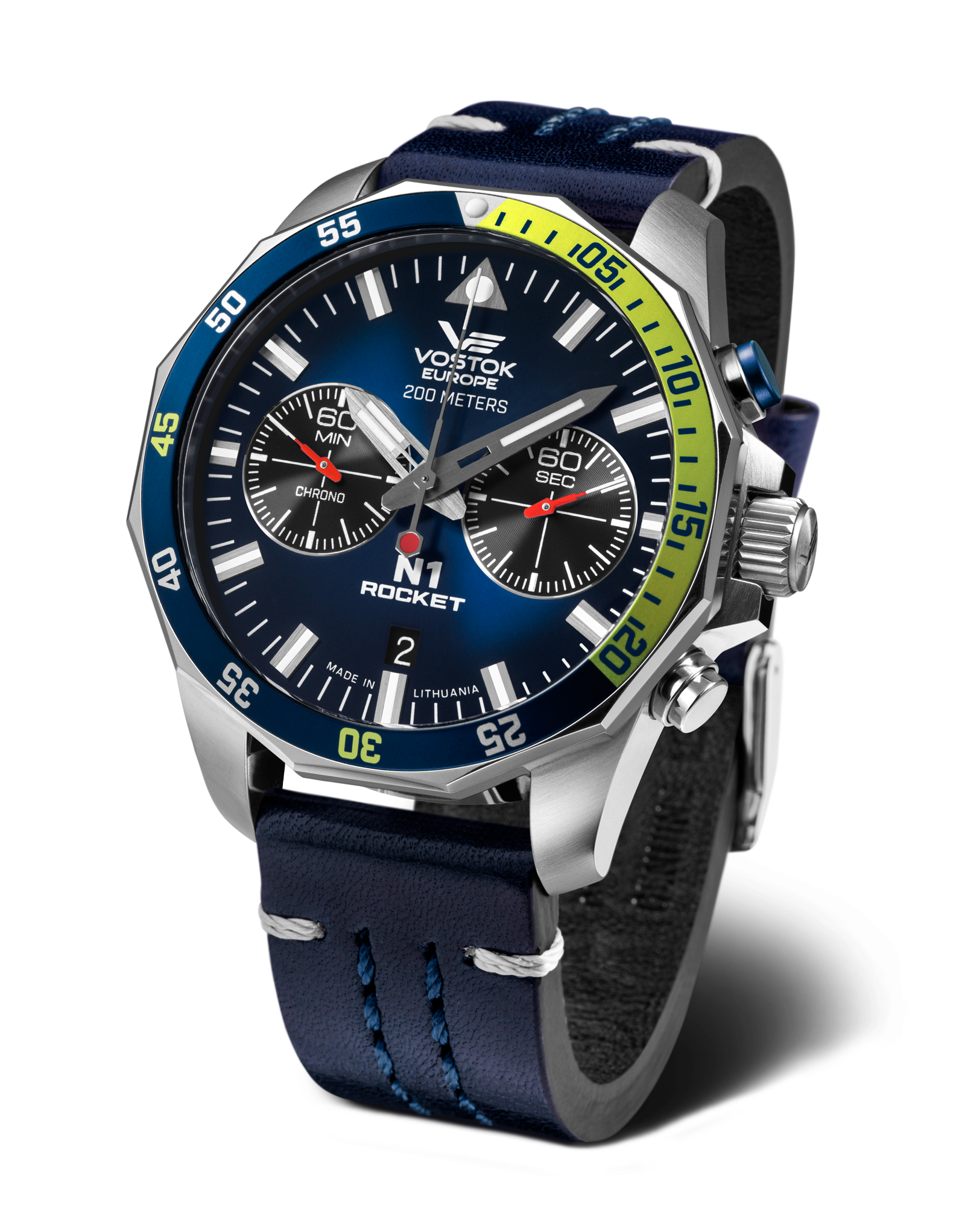 N1 Roket N1 Rocket 6S21-225A708 Set with the Stainless Steel Solid bracelet ...