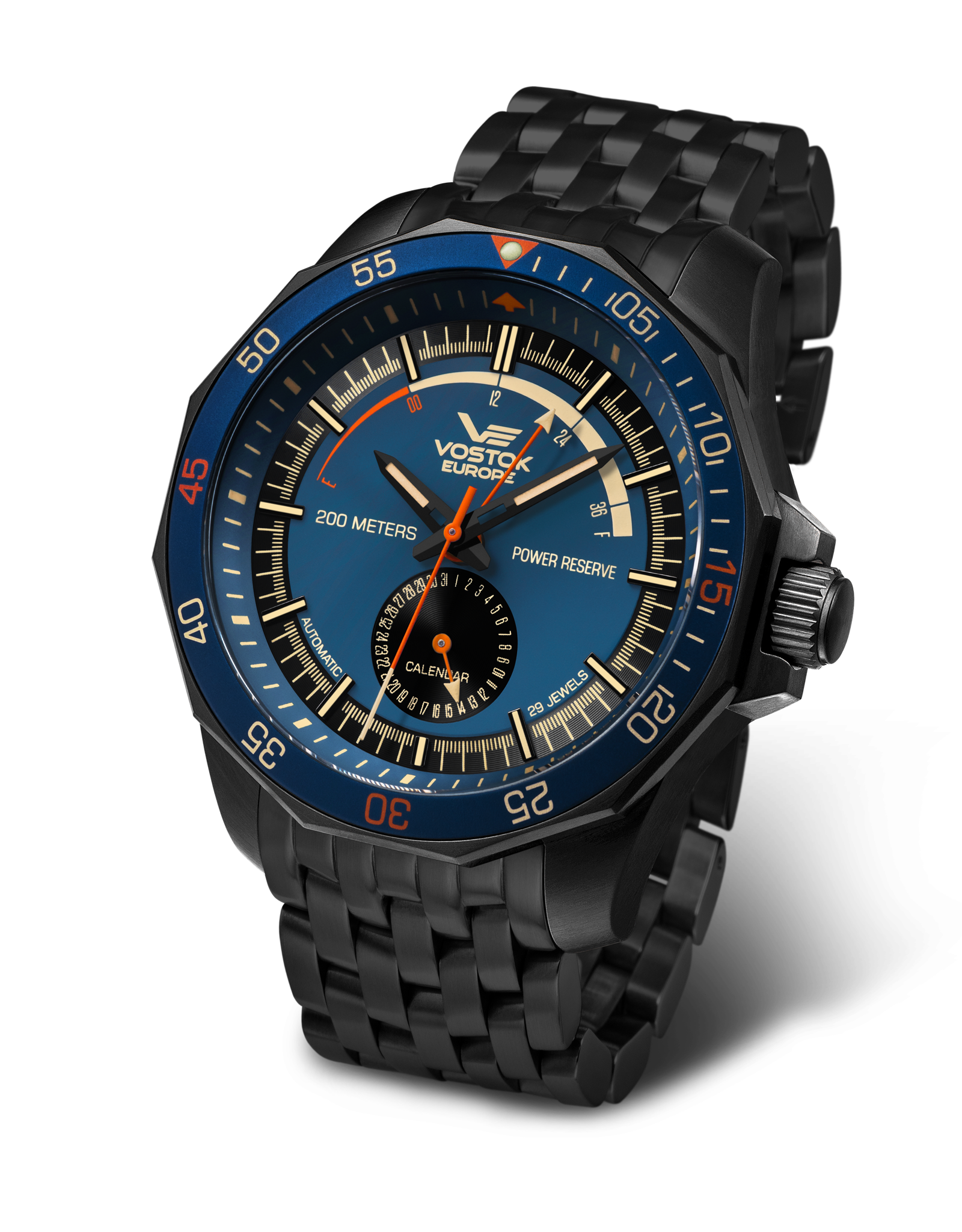 N1 Roket N1 Rocket - Black PVD Compact Bracelet – Vostok Europe