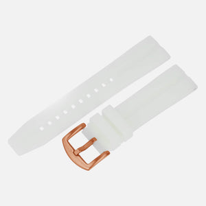 Space Race - Silicon strap luma (white gold)