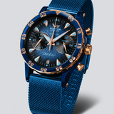 Undiné VK64-515E628 Set with the Blue PVD Stainless Steel Mesh bracelet